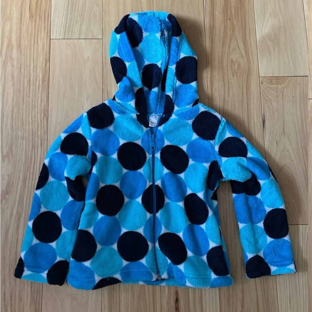 Hanna Andersson Girls’ Fleece Zip Hoodie, Sz 110/5T